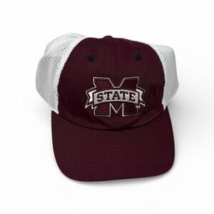 Mississippi State Bulldogs Adidas Slouch Trucker Adjustable Hat Cap